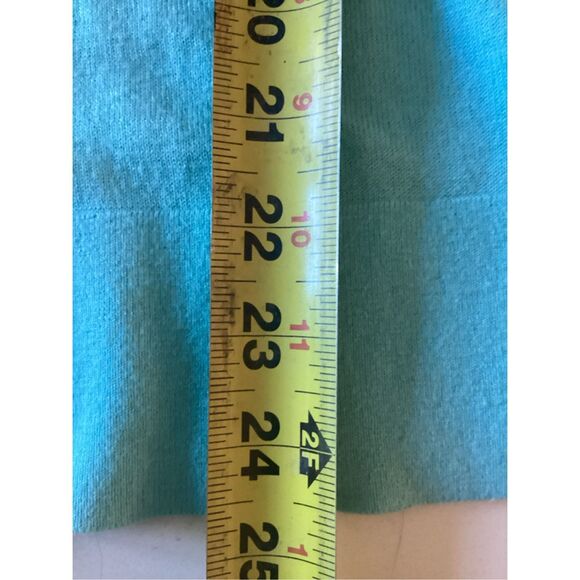 Lilly Pulitzer Open Cardigan Sz L Turquoise Long Sleeve - Picture 5 of 7